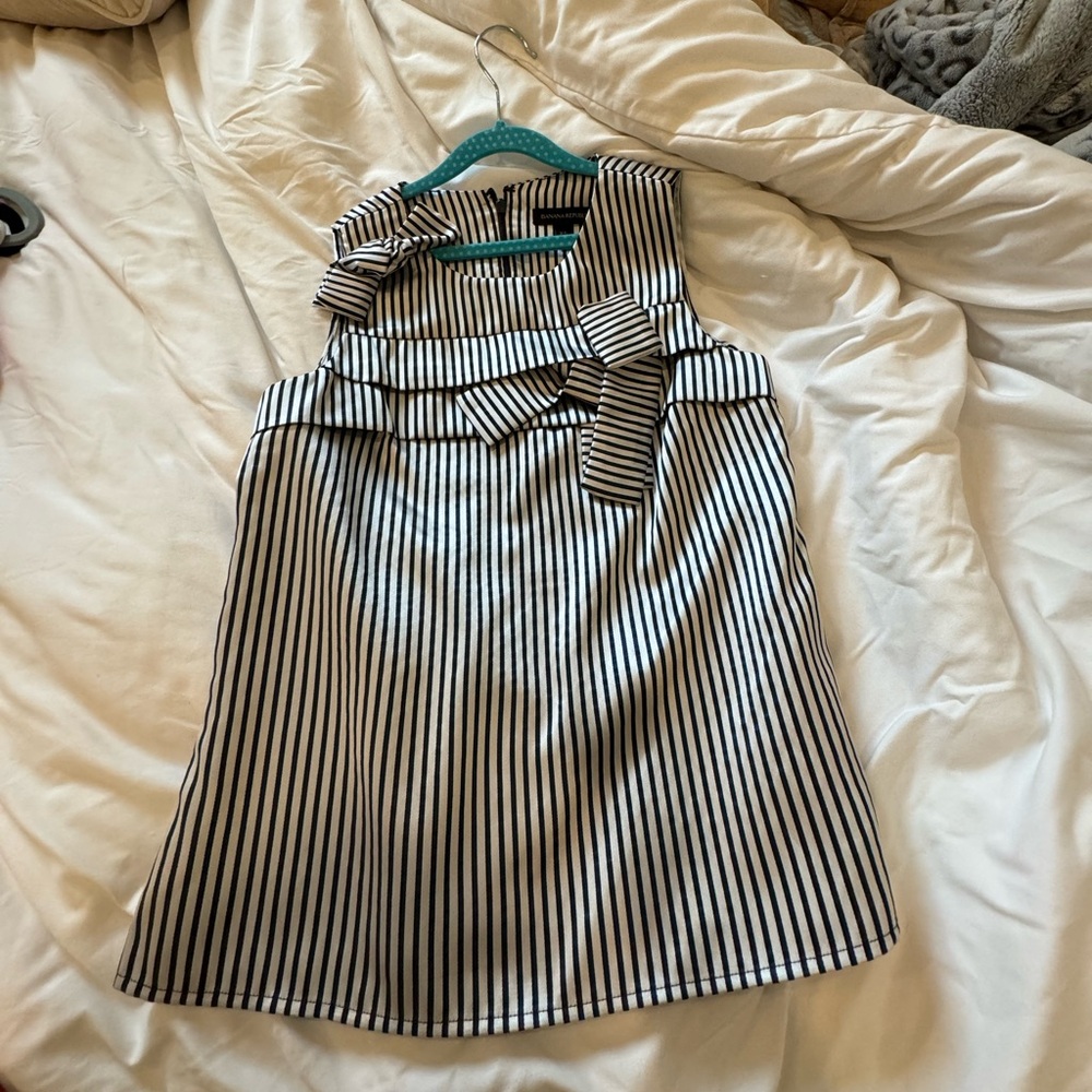 Banana Republic black and white stripped tank
